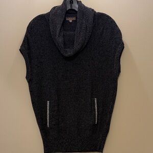 Lilla P Charcoal Cowl Neck Sweater Vest
